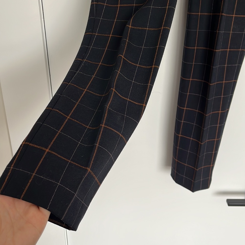 Theory Checkered Dress Pants